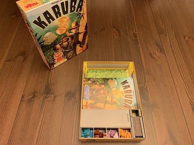 Karuba Board Game Organizer Insert 3D print model