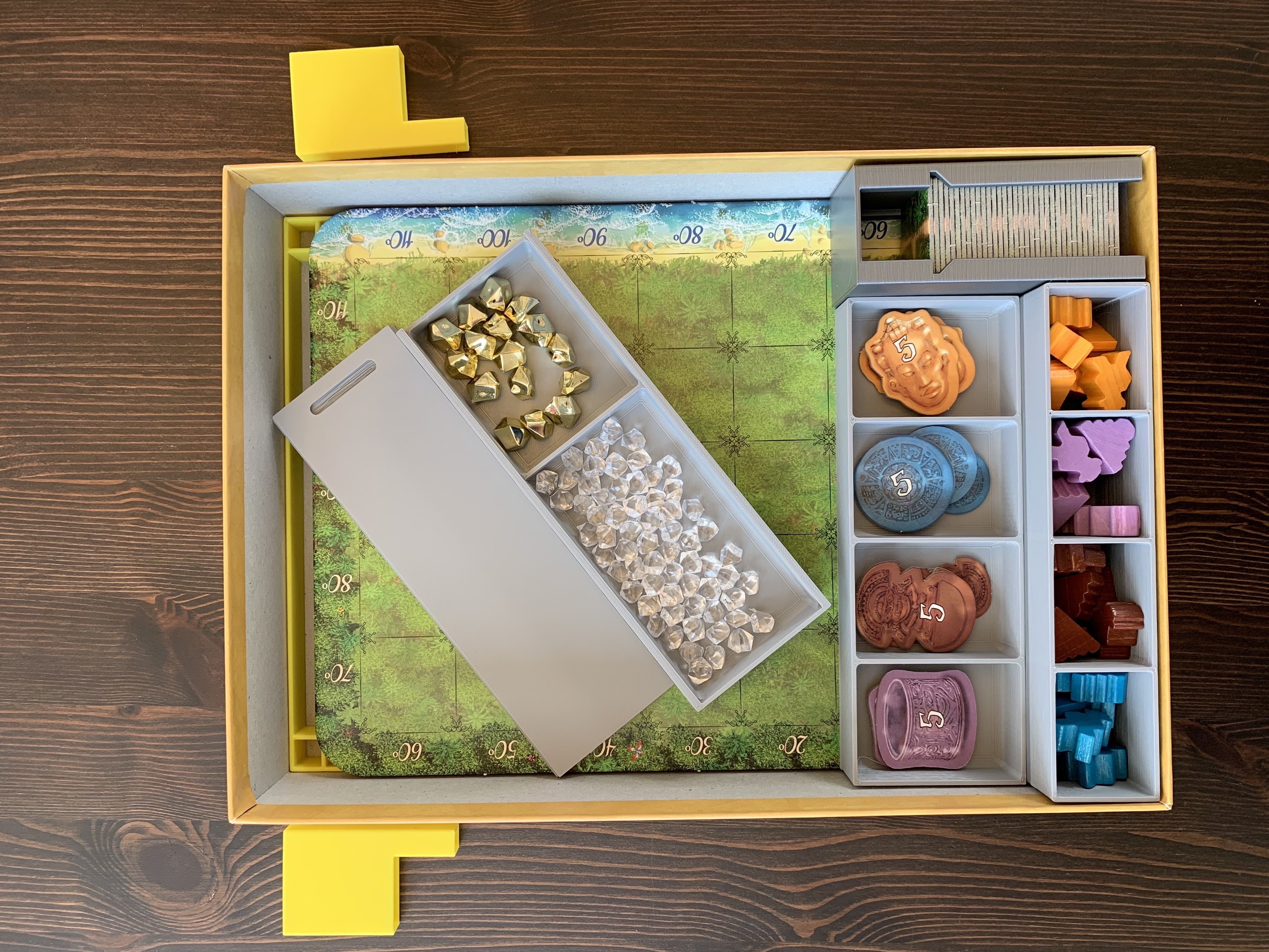 Karuba Board Game Organizer Insert 3D print model_2