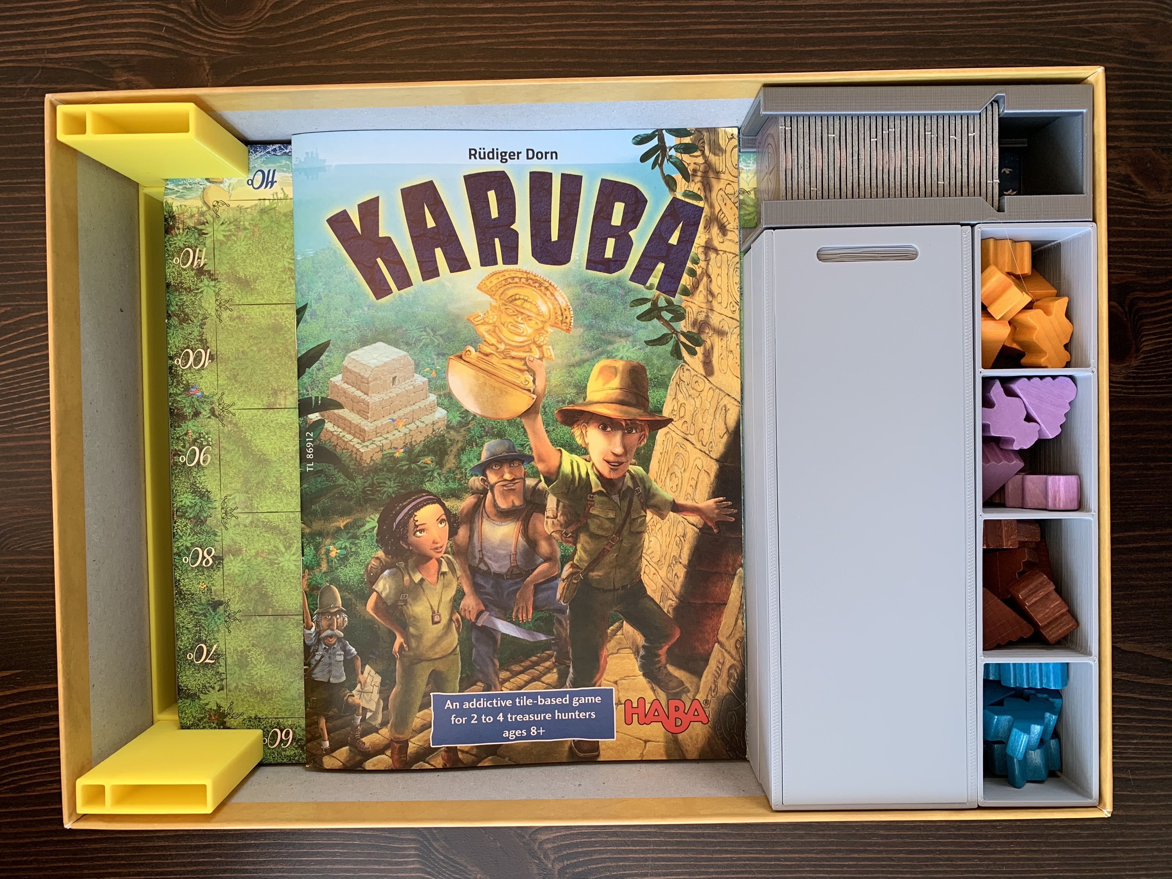 Karuba Board Game Organizer Insert 3D print model_1