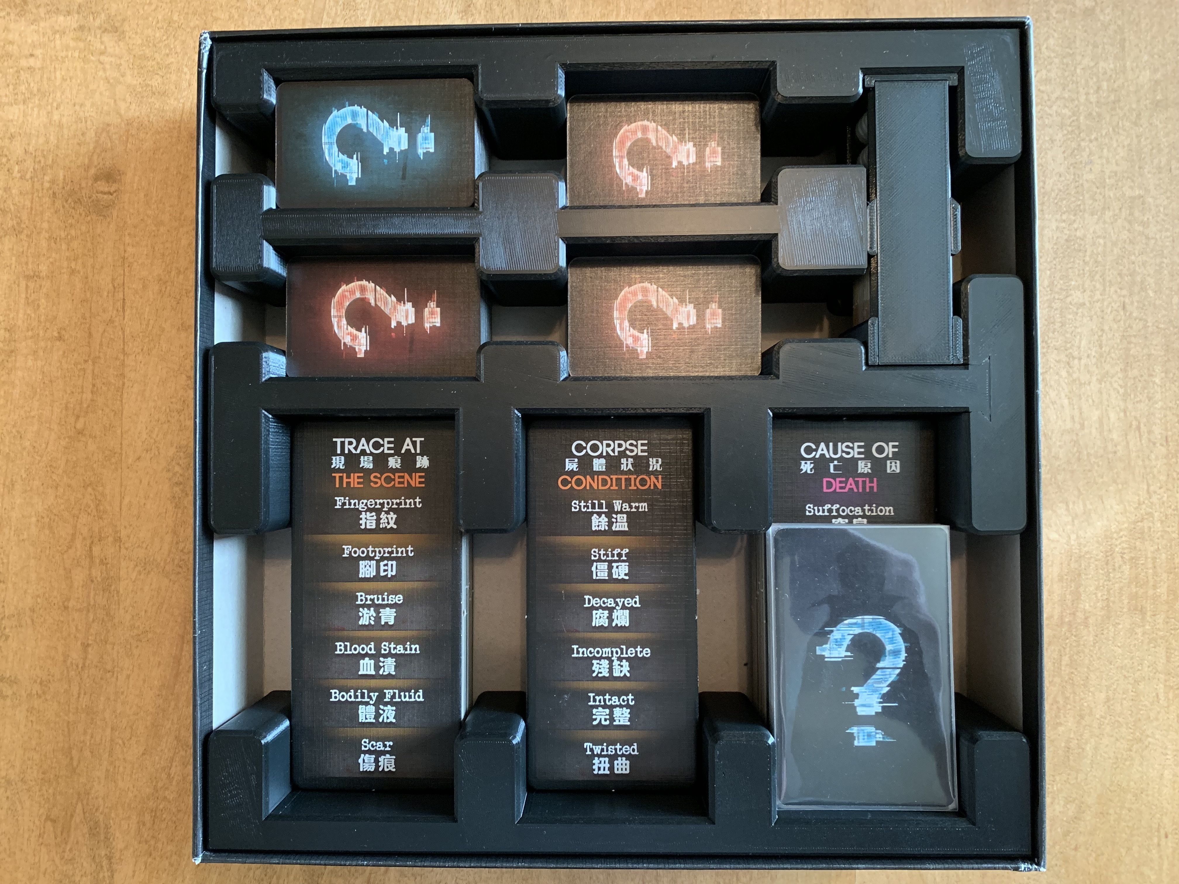Deception Murder in Hong Kong Board Game Organizer Insert 3D print model_2