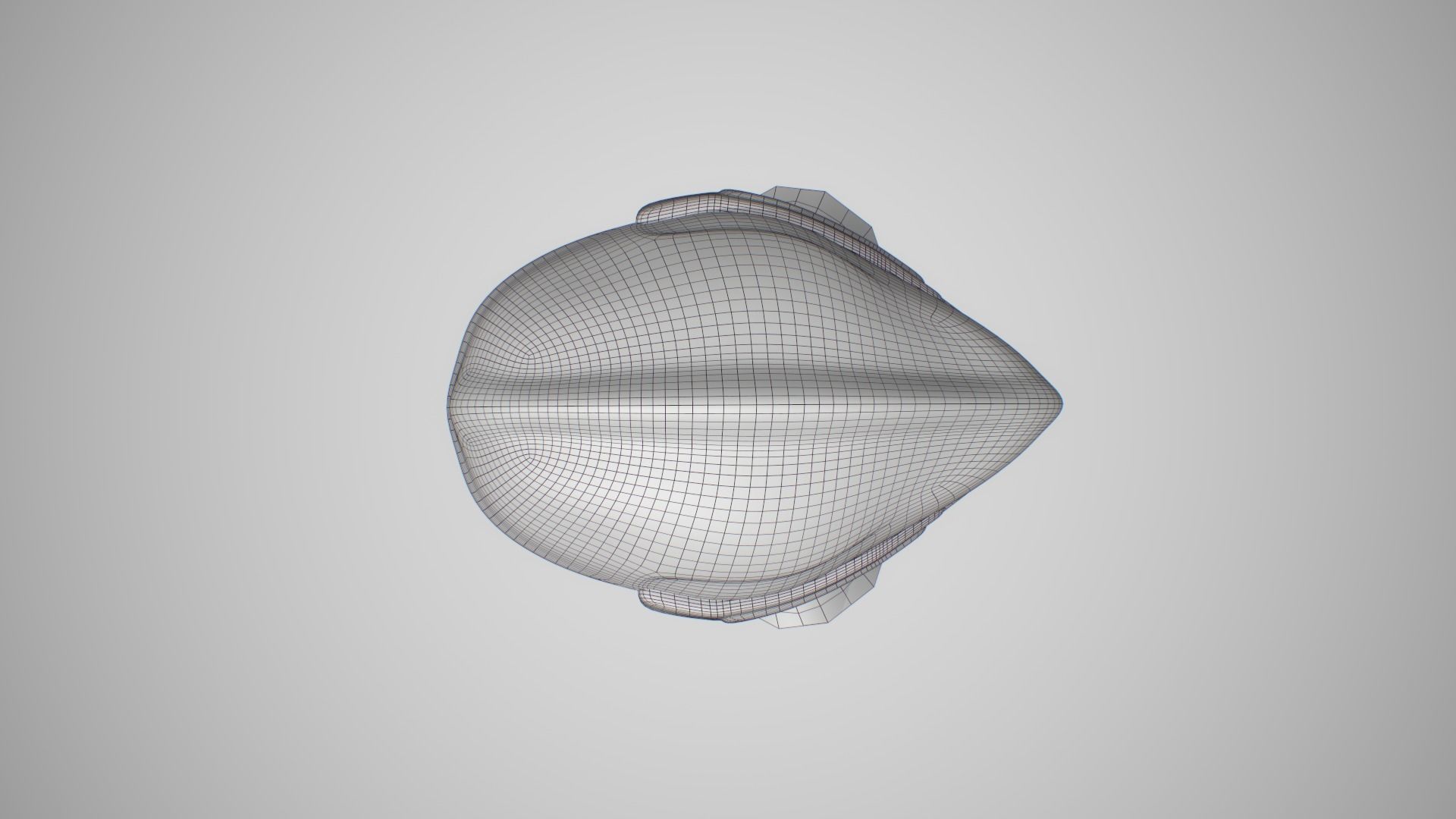 Futuristic Sci-Fi Motorcycle Helmet Low-poly 3D model_11