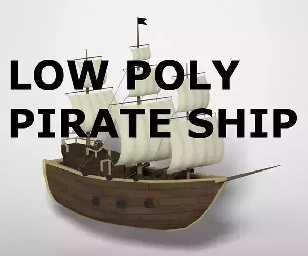 Low Poly Pirate Ship