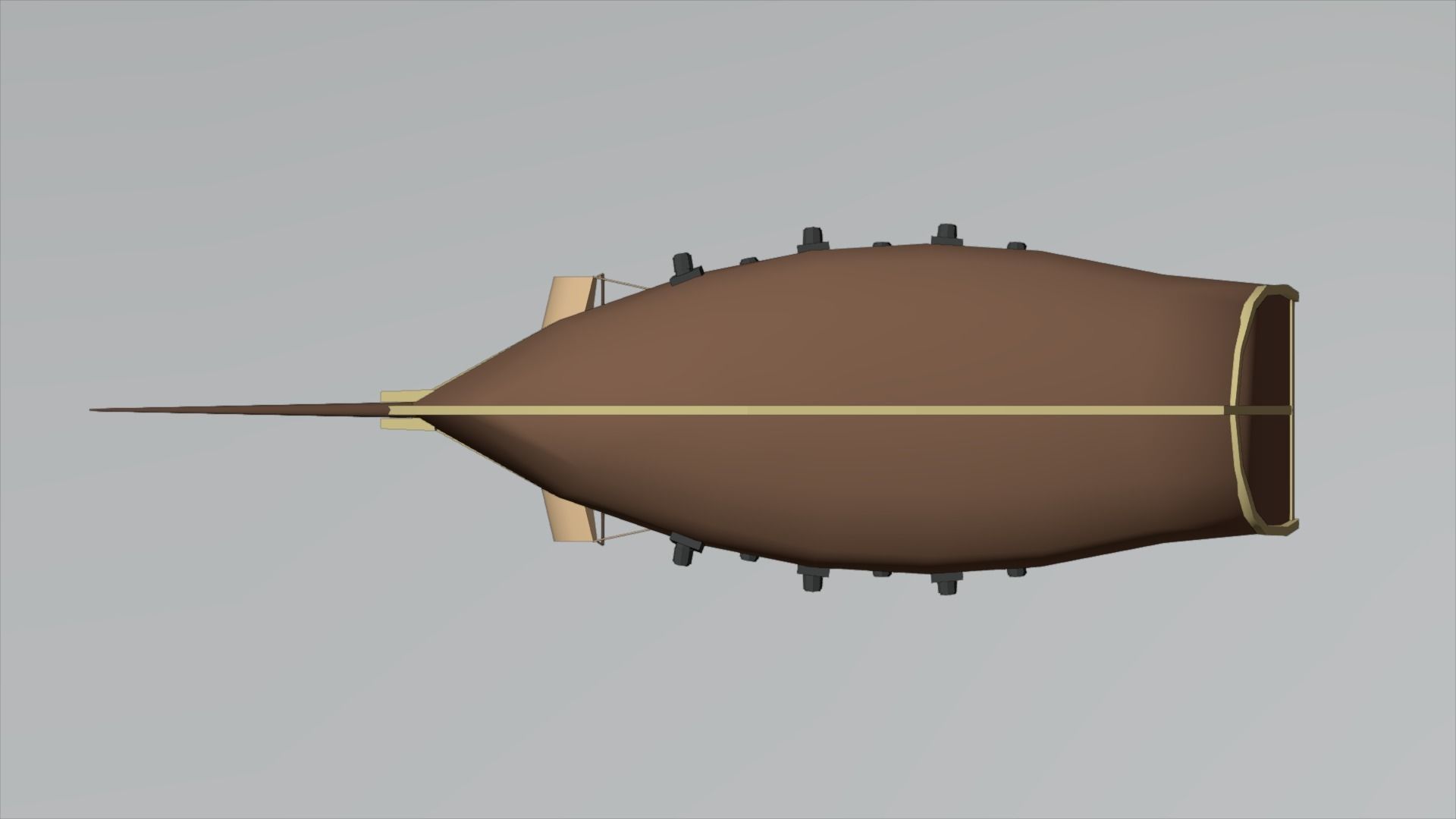 Low Poly Pirate Ship Low-poly 3D model_5