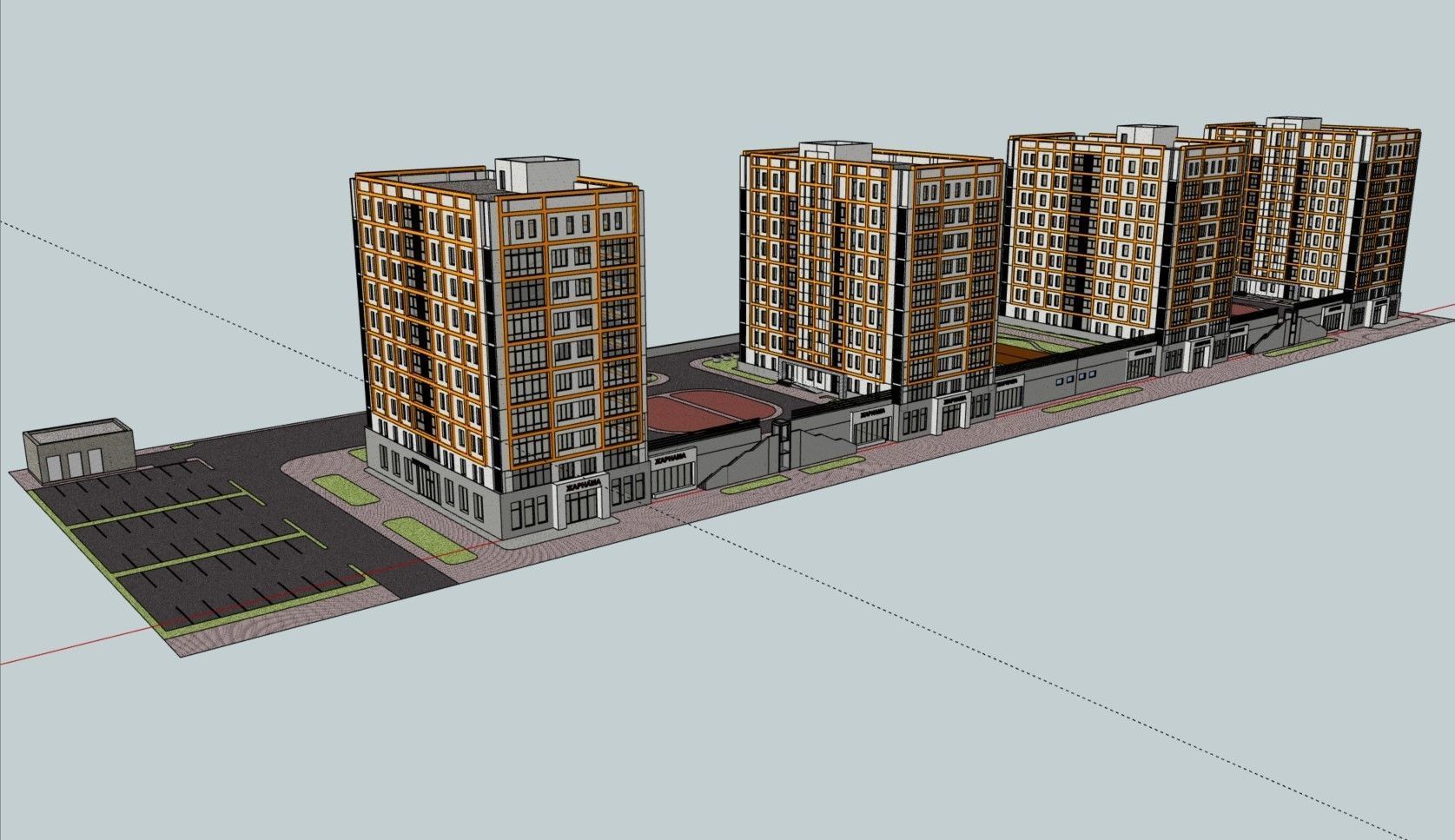 Residental Complex 3D model_5