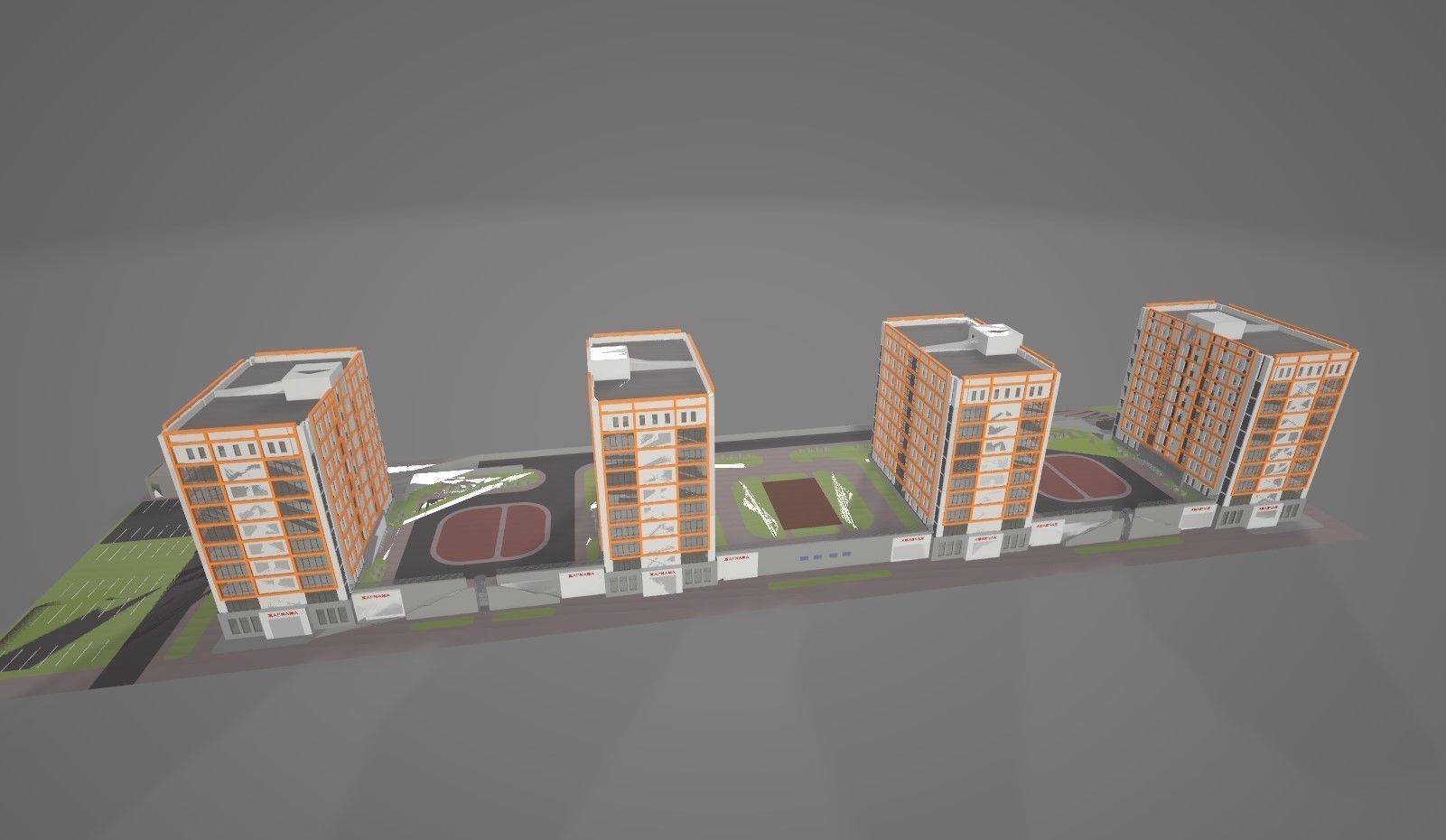 Residental Complex 3D model_8