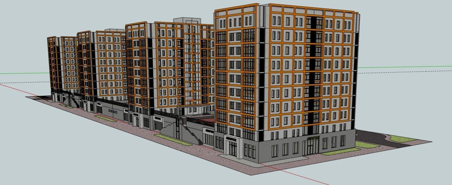 Residental Complex 3D model_14