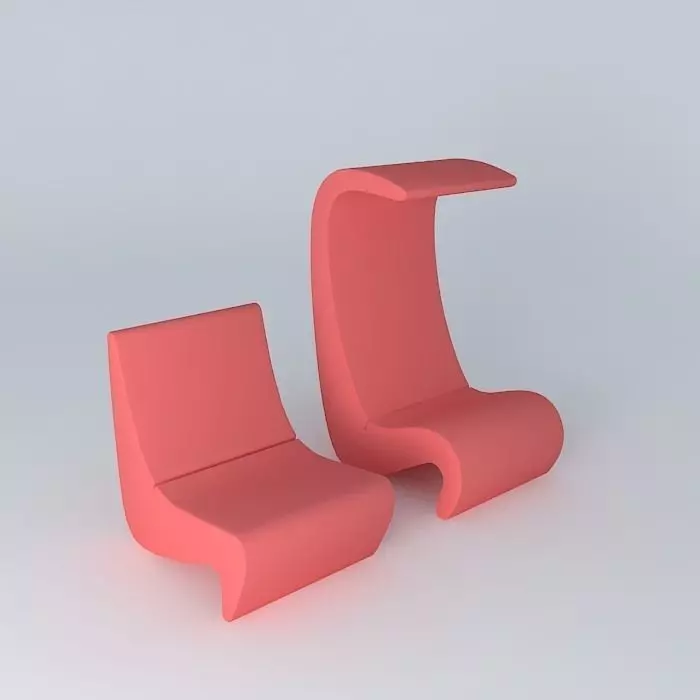 Amoeba Chair - Verner Panton (1970) Free 3D model