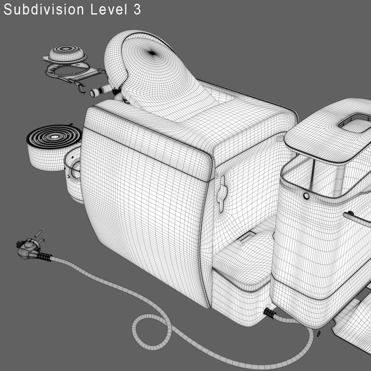 Tassimo Machine Low-poly 3D model_12