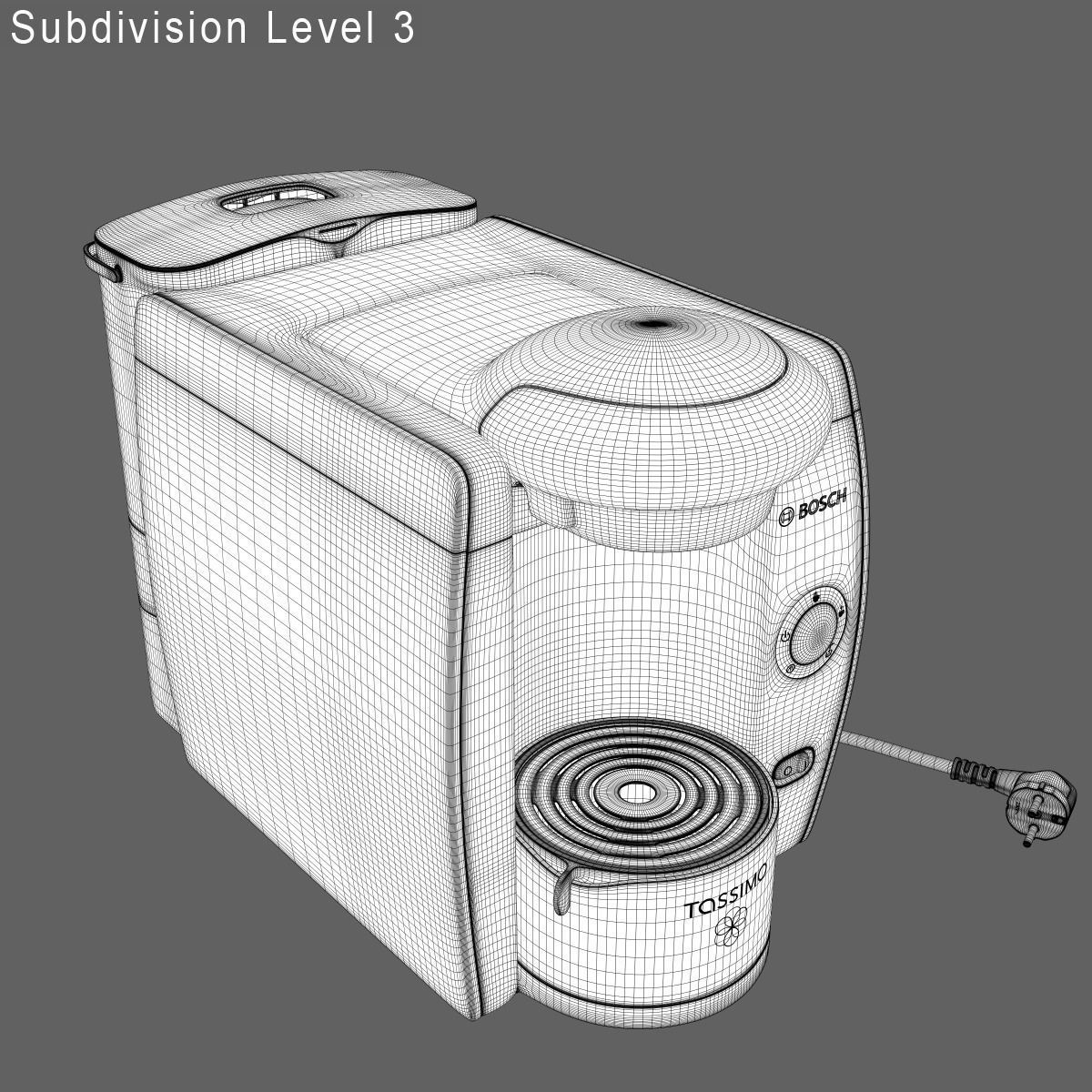 Tassimo Machine Low-poly 3D model_14