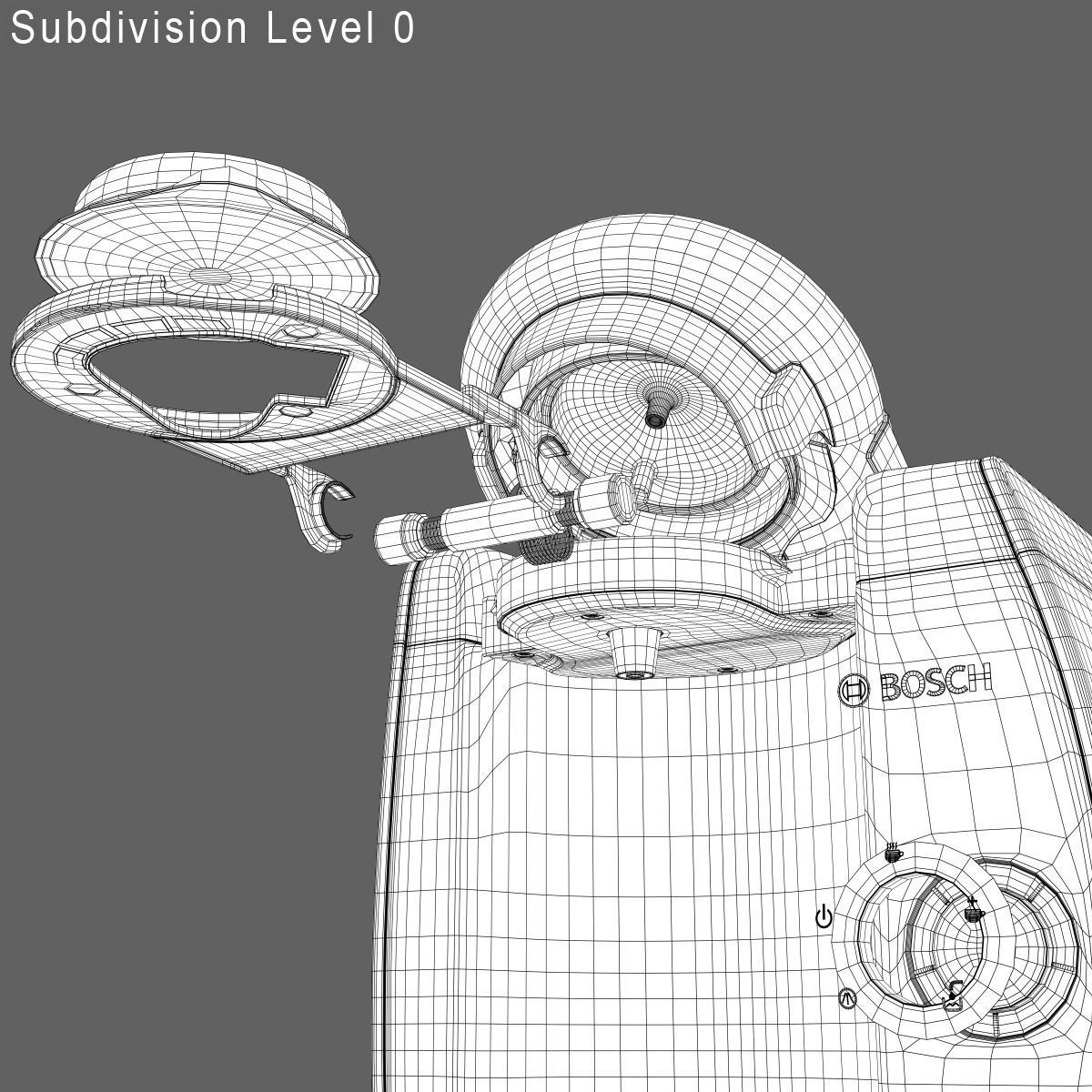 Tassimo Machine Low-poly 3D model_7