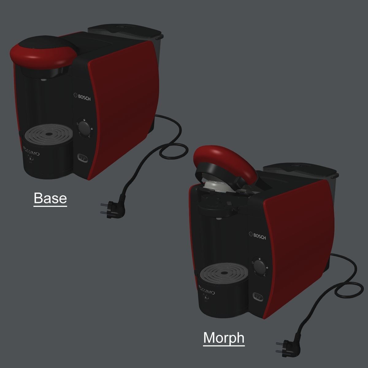 Tassimo Machine Low-poly 3D model_6