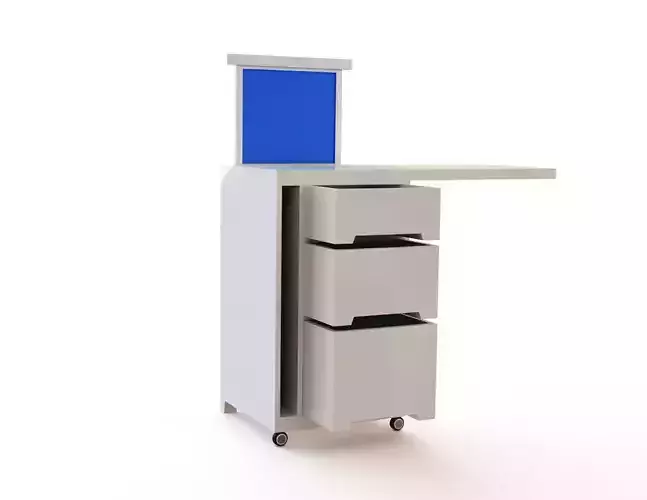 Modular Study Table 3D model