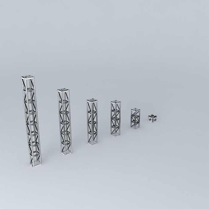 TRUSS tall metal structure Free 3D model_4