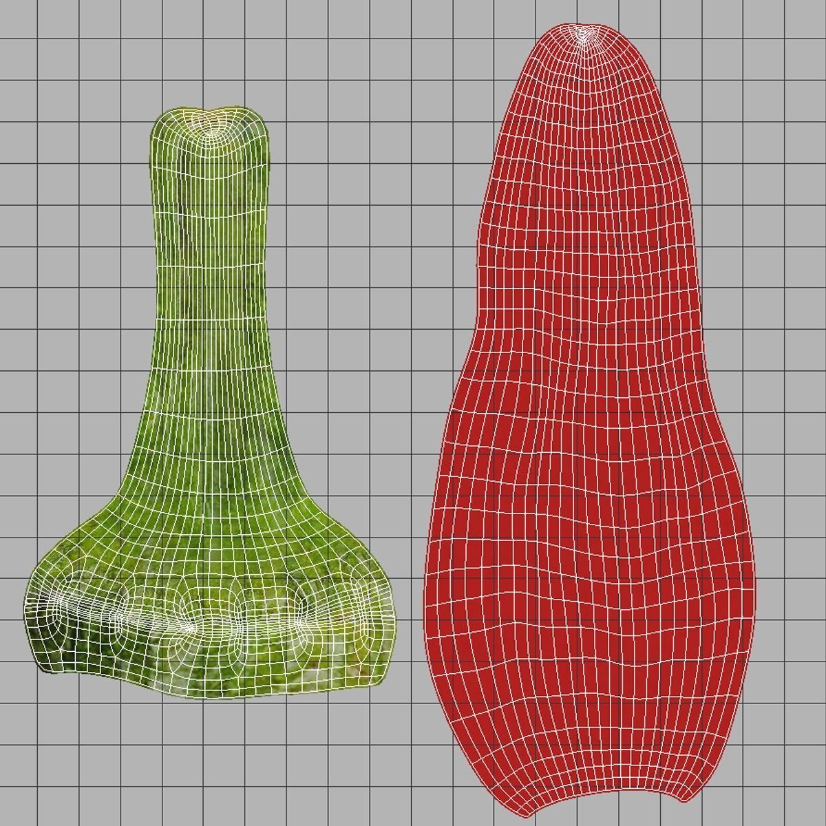 Peppers Pack Low-poly 3D model_10