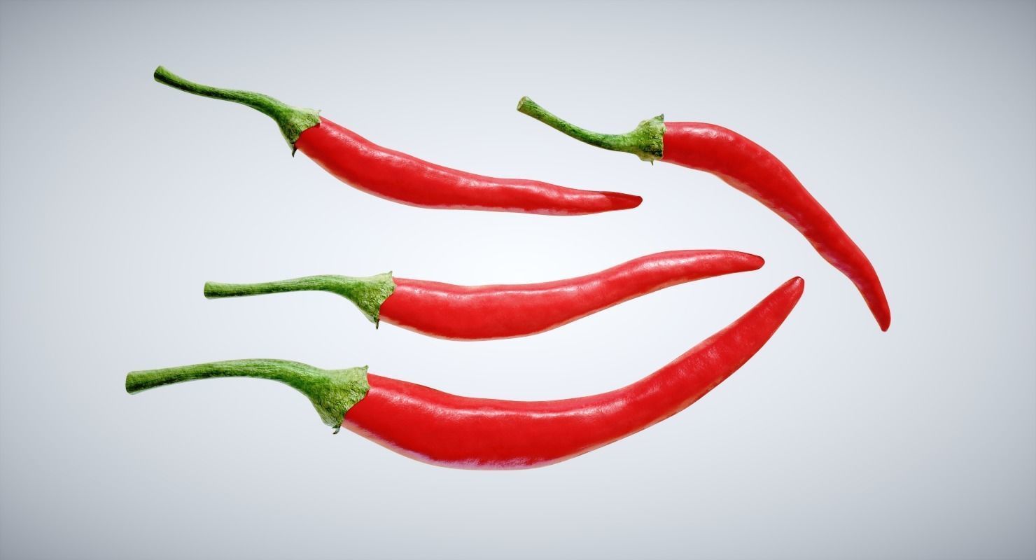 Peppers Pack Low-poly 3D model_3