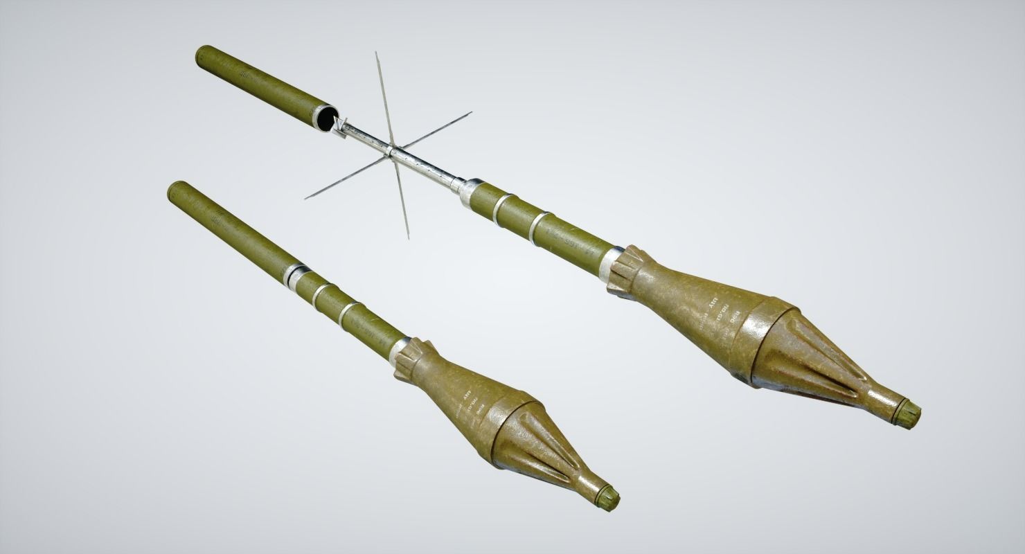 RPG Launcher Low-poly 3D model_3