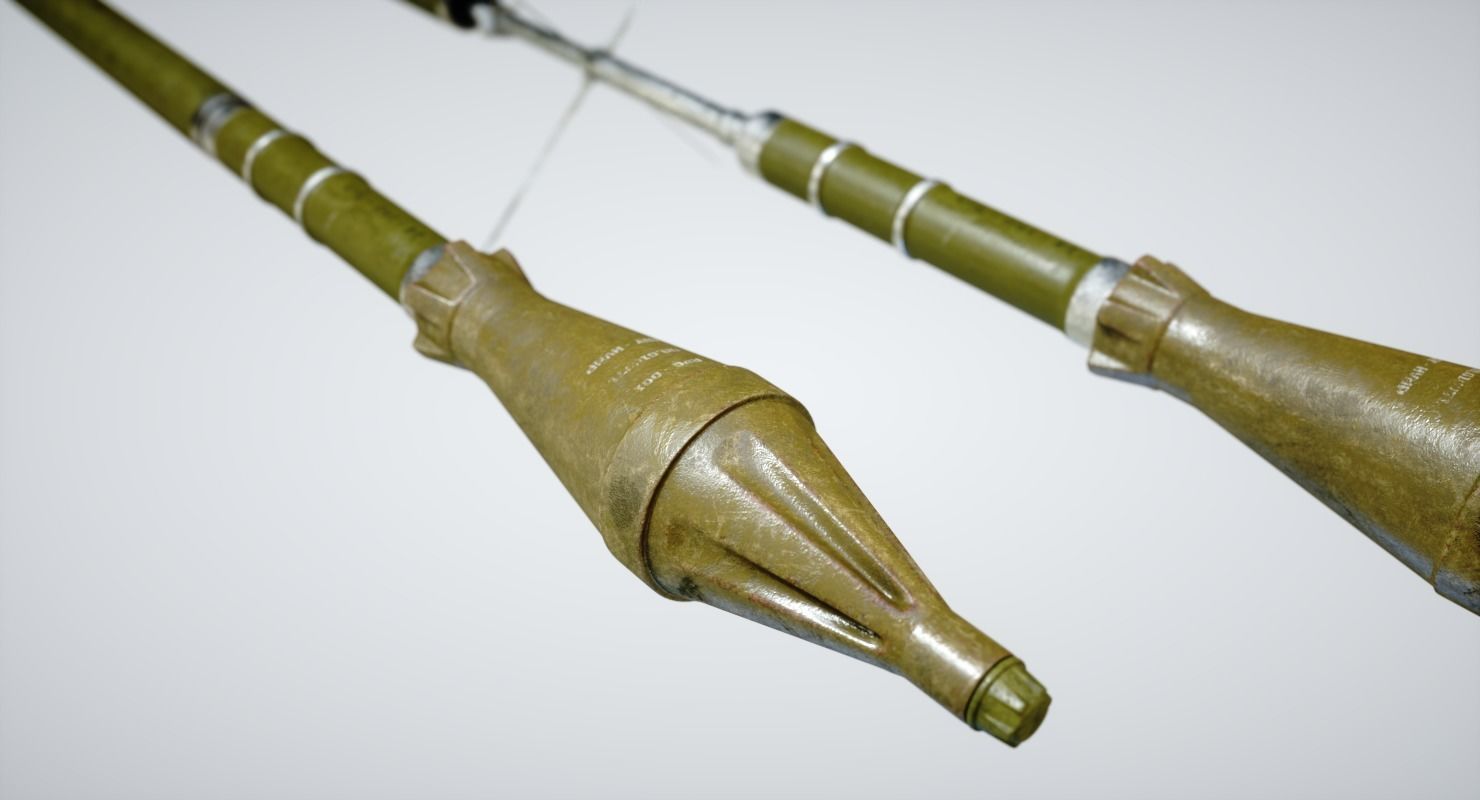 RPG Launcher Low-poly 3D model_8