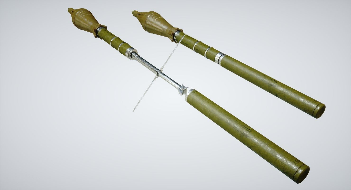 RPG Launcher Low-poly 3D model_2