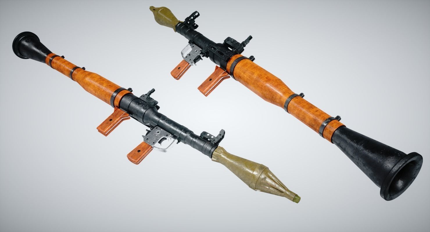 RPG Launcher Low-poly 3D model_1