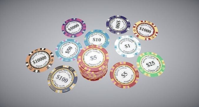 Poker Chips 3D model