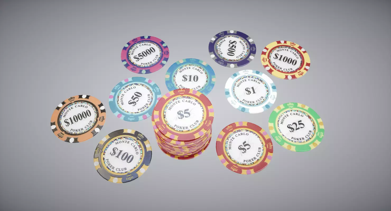 Poker Chips 3D model