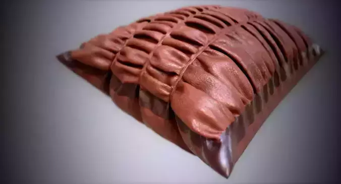 Pillow chocolate with ruffles