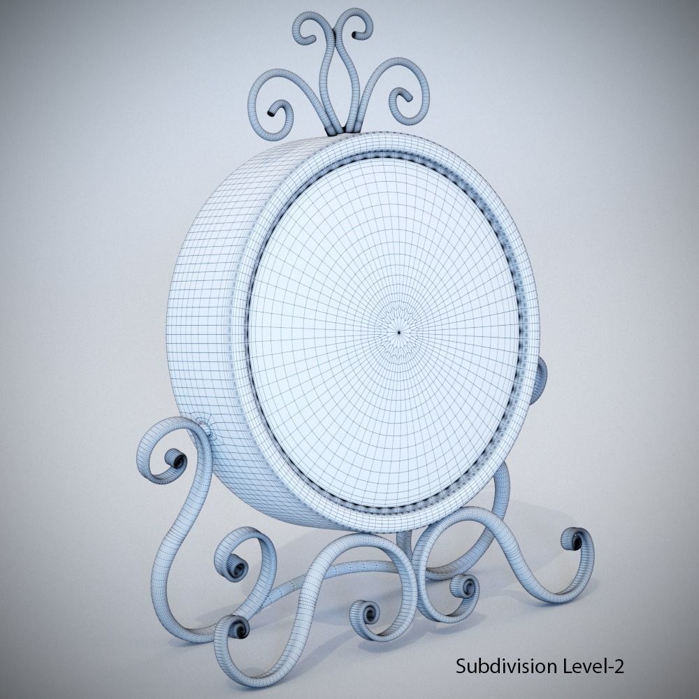 Vintage Clock 3D model_13
