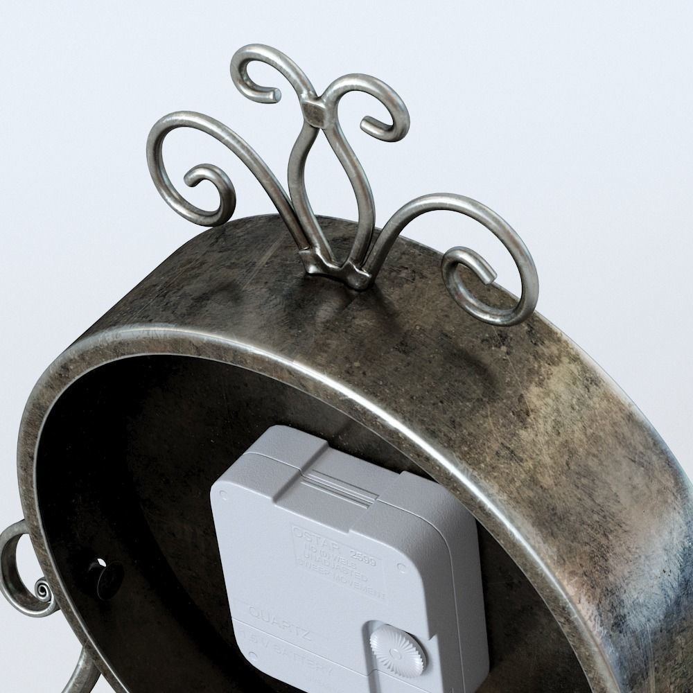 Vintage Clock 3D model_9