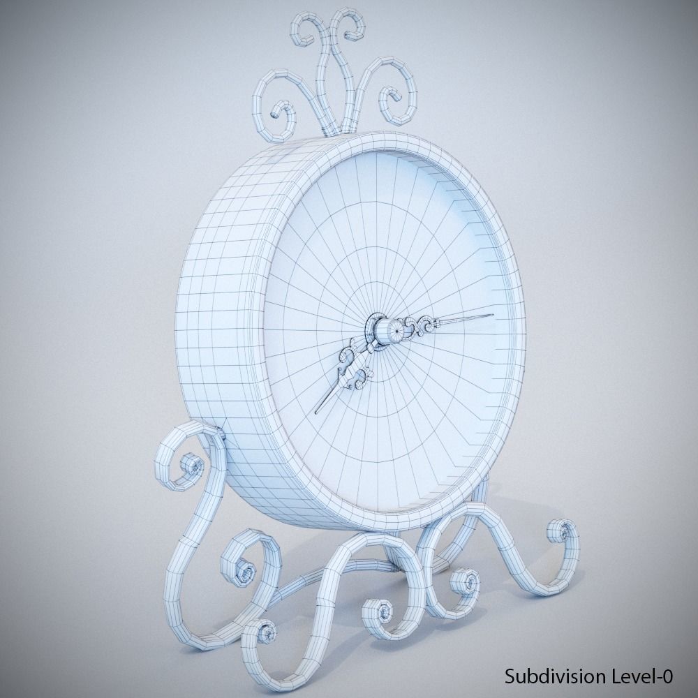 Vintage Clock 3D model_11