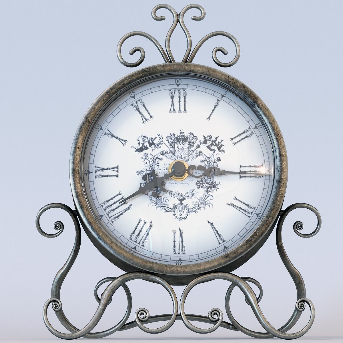 Vintage Clock 3D model_17