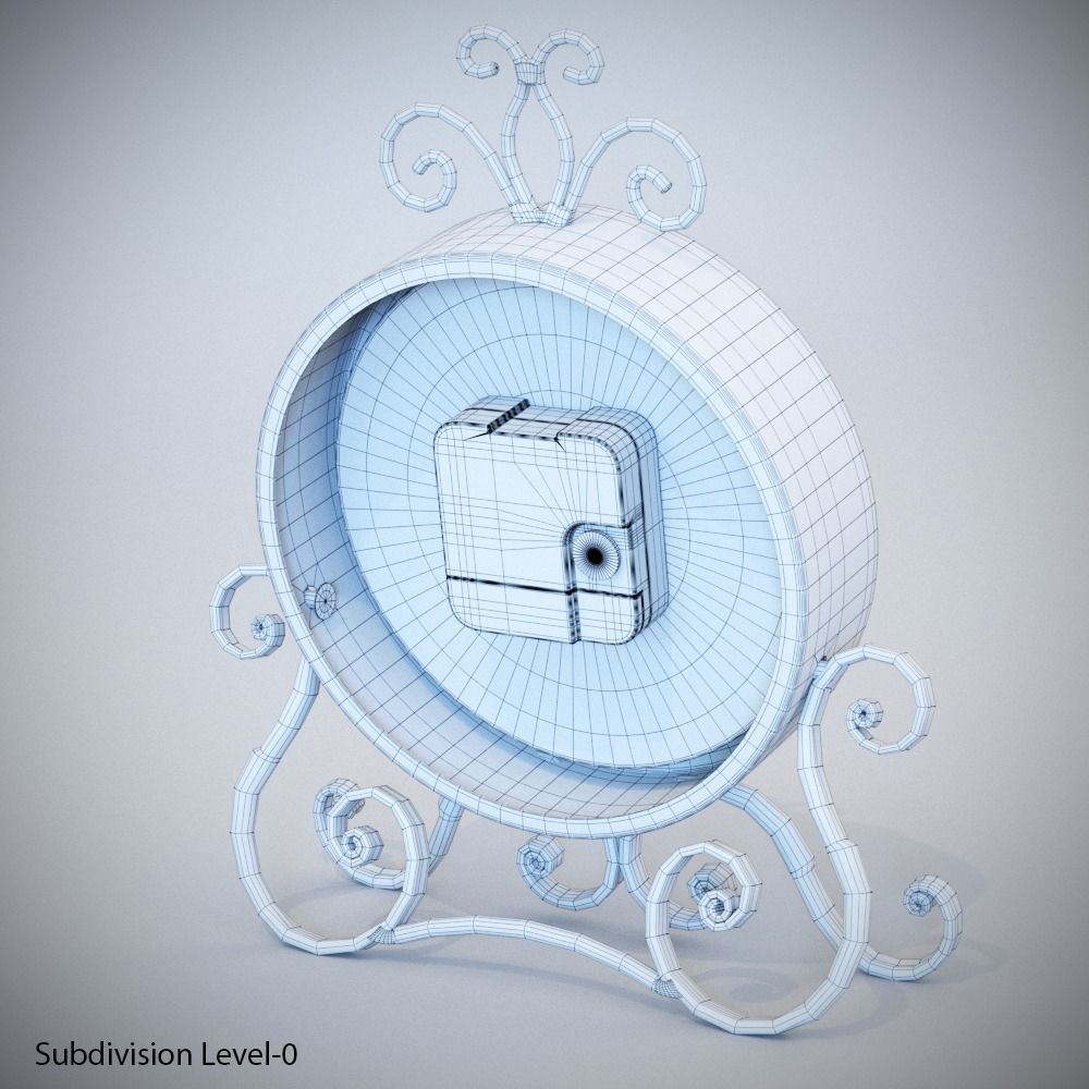 Vintage Clock 3D model_12