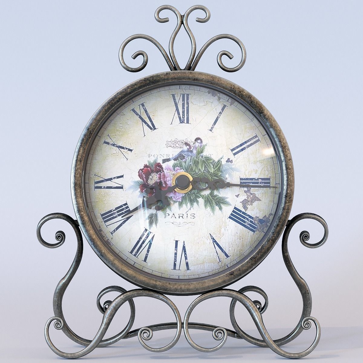 Vintage Clock 3D model_19