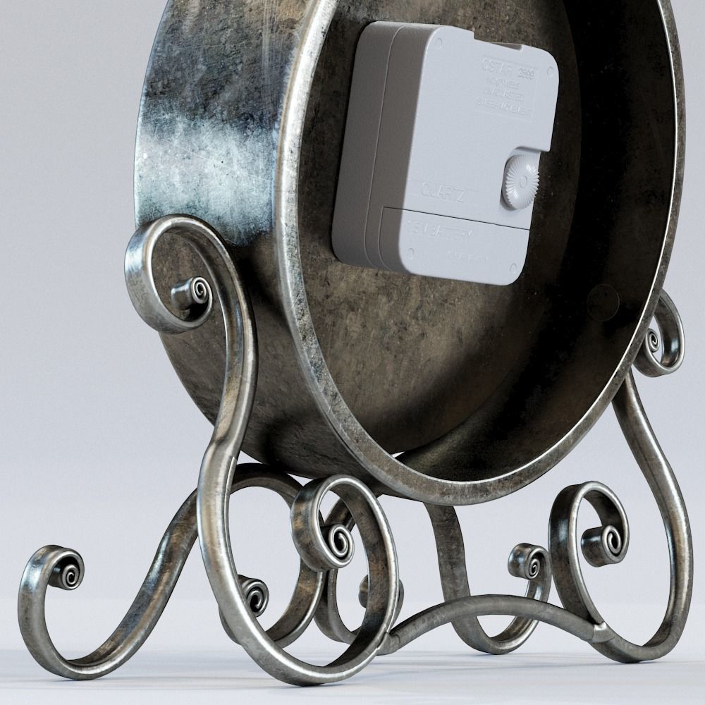 Vintage Clock 3D model_8