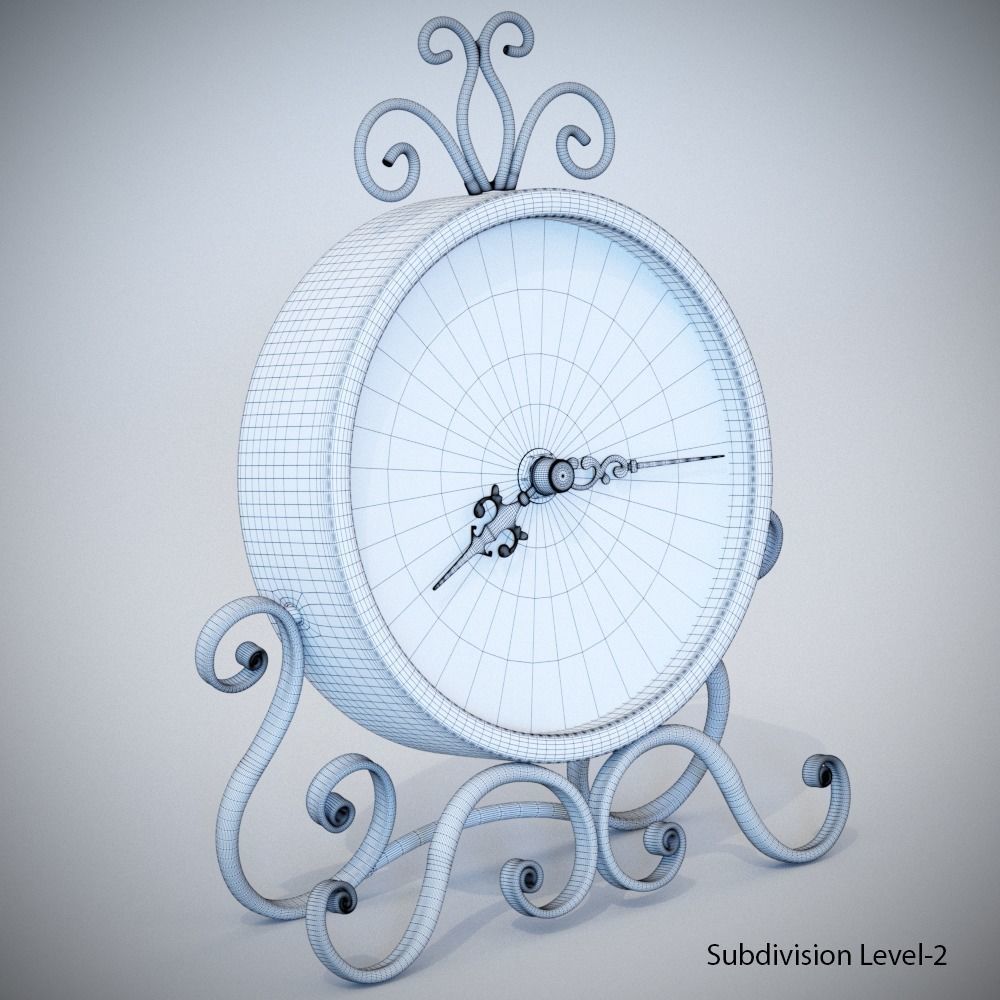 Vintage Clock 3D model_14