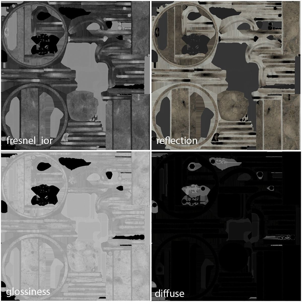 Vintage Clock 3D model_25