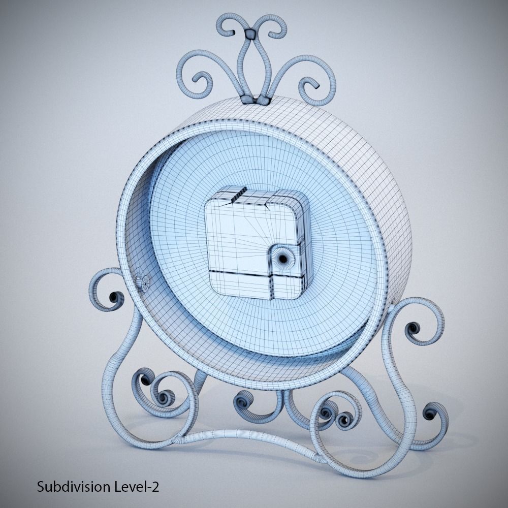 Vintage Clock 3D model_15