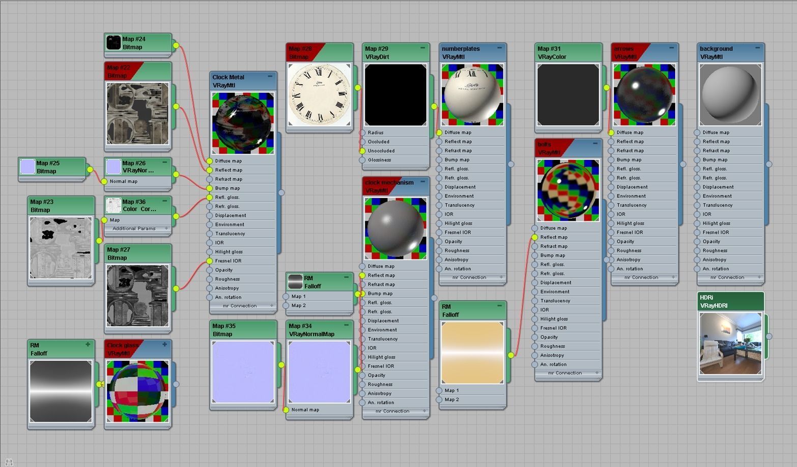 Vintage Clock 3D model_21
