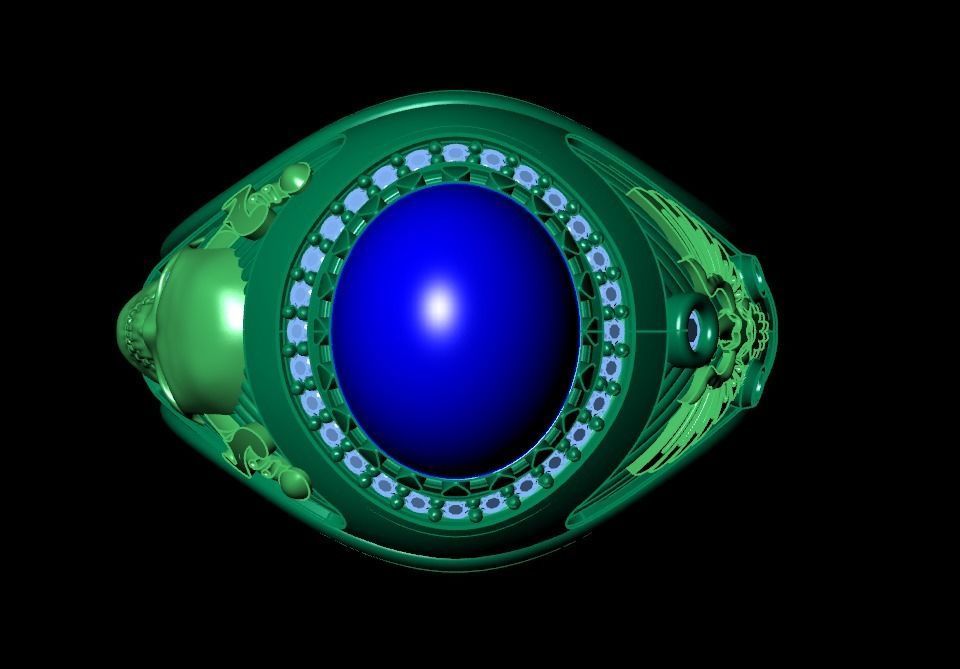 pirates ring 3D print model_4