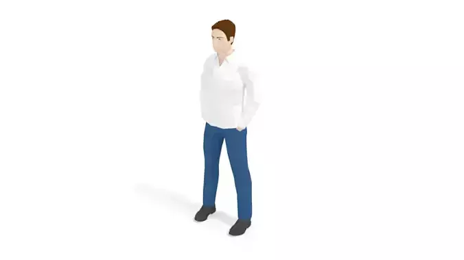 Low Poly Casual Man
