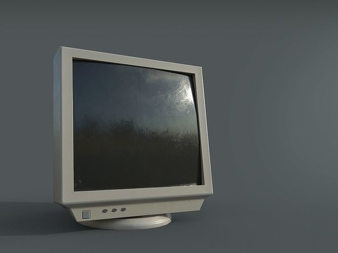 Old Screen Low-poly 3D model