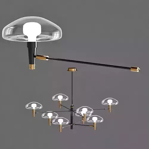 Nordic style personality creative glass lampshade