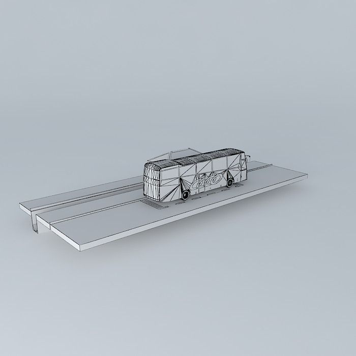 Bus Stop 3D model_3