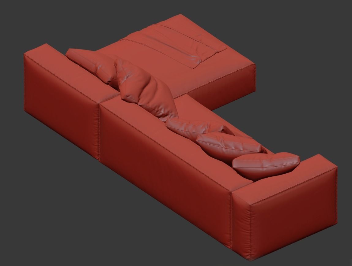 Nils Corner Sofa by Lighe Roset 3D model_7