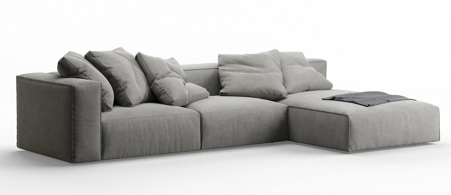 Nils Corner Sofa by Lighe Roset 3D model_0