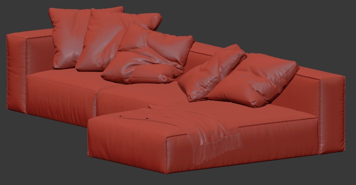 Nils Corner Sofa by Lighe Roset 3D model_9
