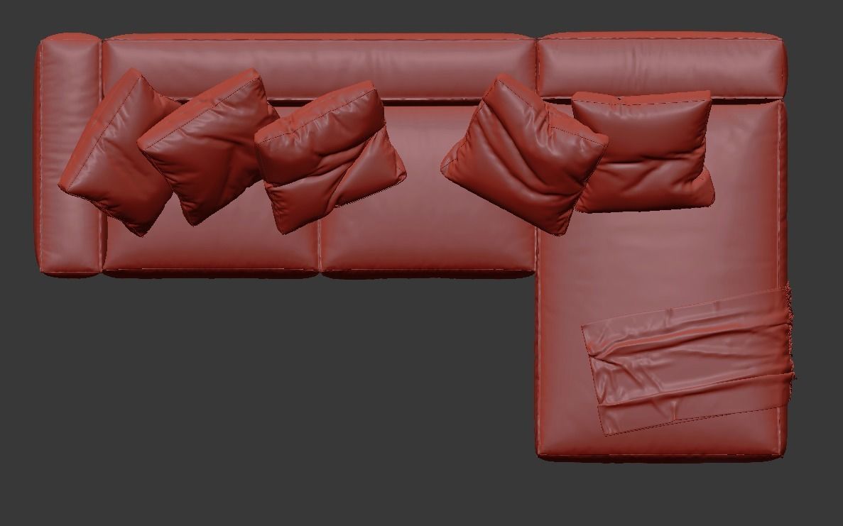 Nils Corner Sofa by Lighe Roset 3D model_8