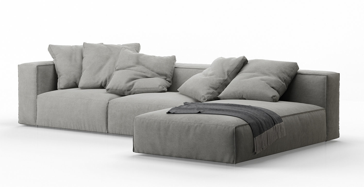 Nils Corner Sofa by Lighe Roset 3D model_1