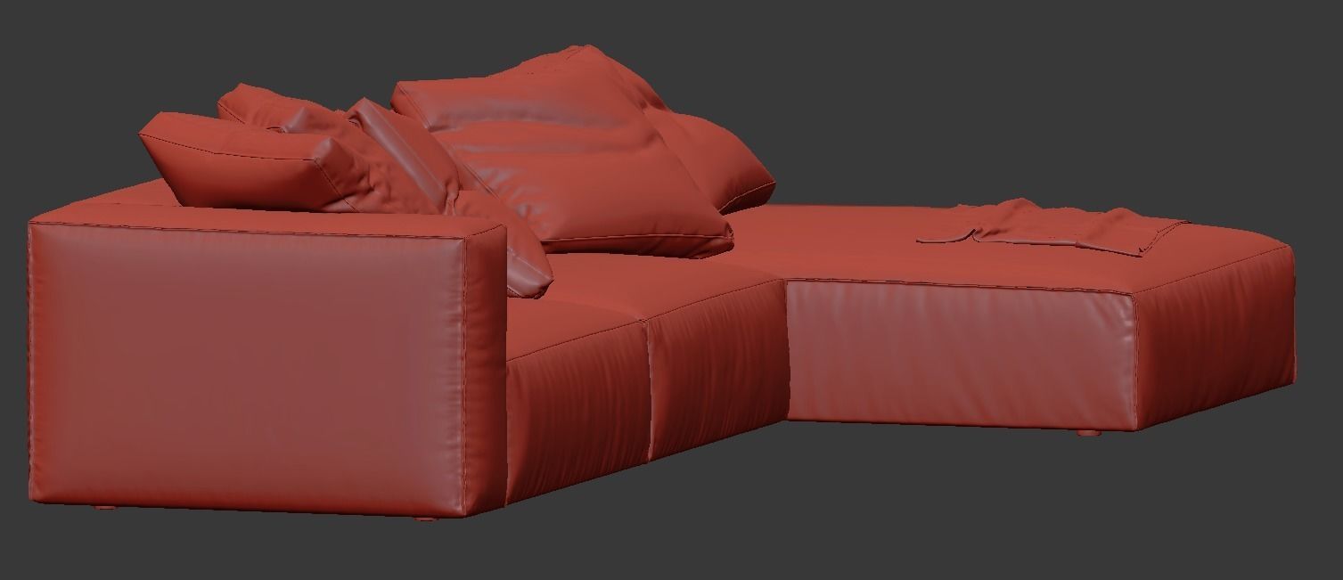 Nils Corner Sofa by Lighe Roset 3D model_5