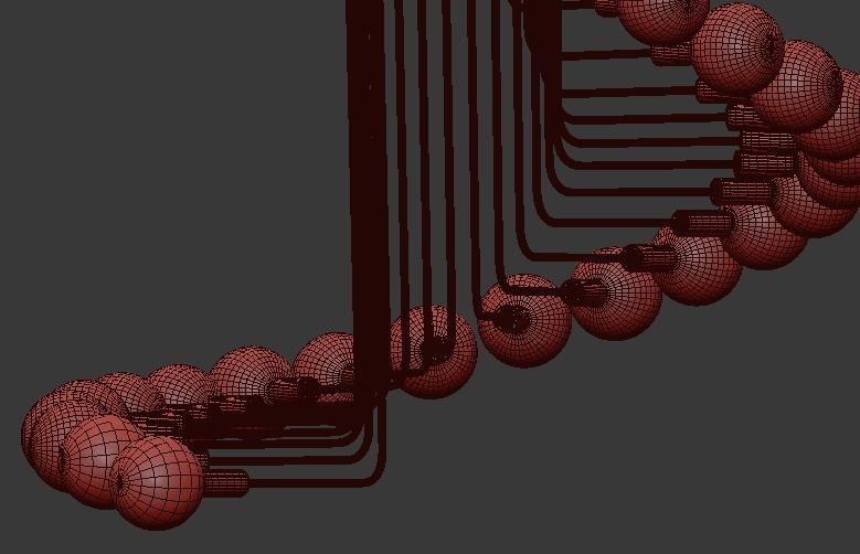 Modern Loft Industrial Chandelier Light 3D model_4