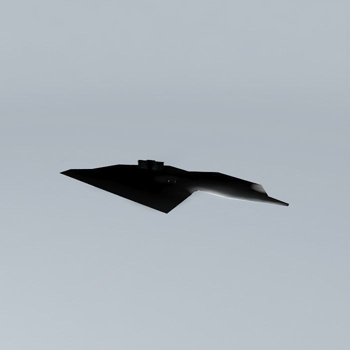 Residence fighter jet 3D model_1